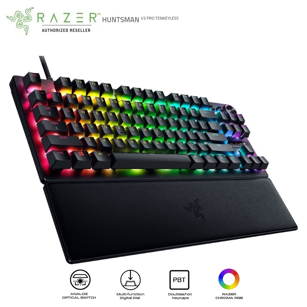 Bàn phím Razer Huntsman V3 Pro Tenkeyless - Tenkeyless Analog Optical Esports Keyboard_Mới, hàng chính hãng