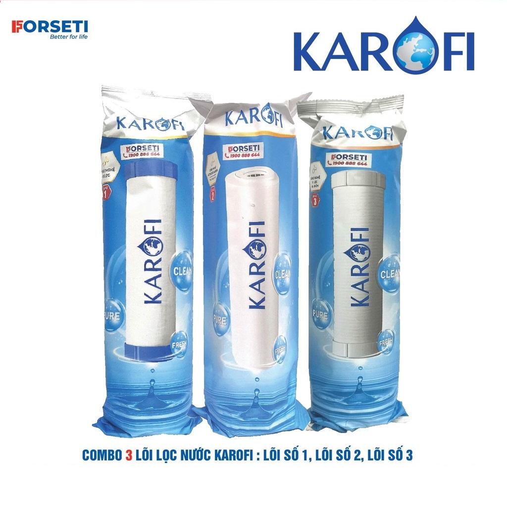 Combo 9 lõi lọc nước Karofi chính hãng dùng cho máy lọc nước Karofi KSI90 Plus ( Thetis KSP90) - Hàng Chính Hãng