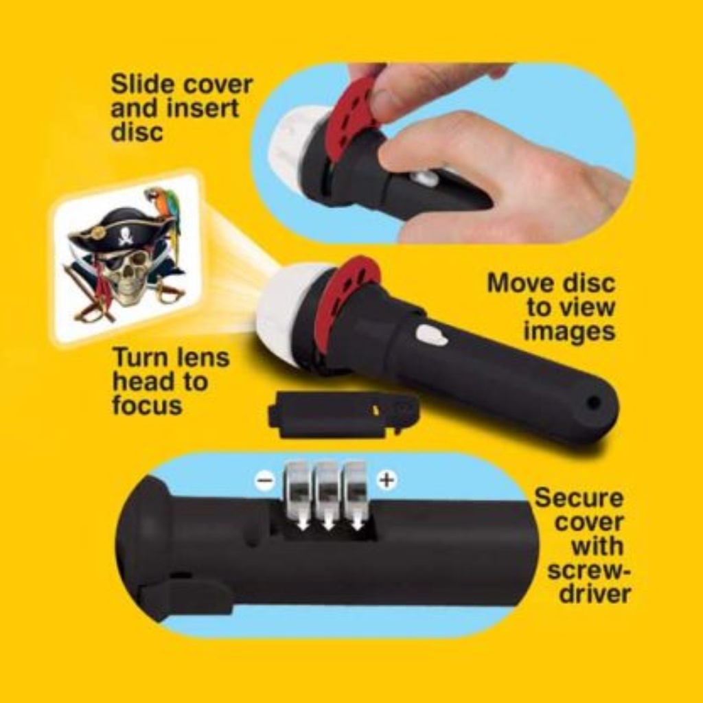 Brainstorm Đèn Pin Flashlight Chủ Đề Cướp Biển E2058-ANN 332