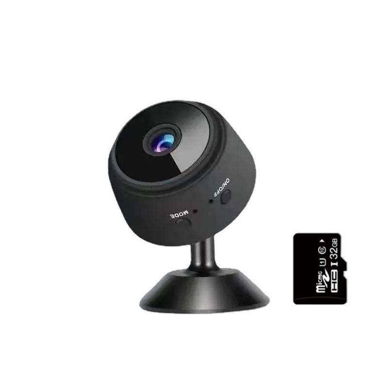 A9 Camera Mini WiFi Giám sát không dây Bảo vệ an ninh Máy quay màn hình từ xa Giám sát video Nhà thông minh Màu sắc: Đen 32GB