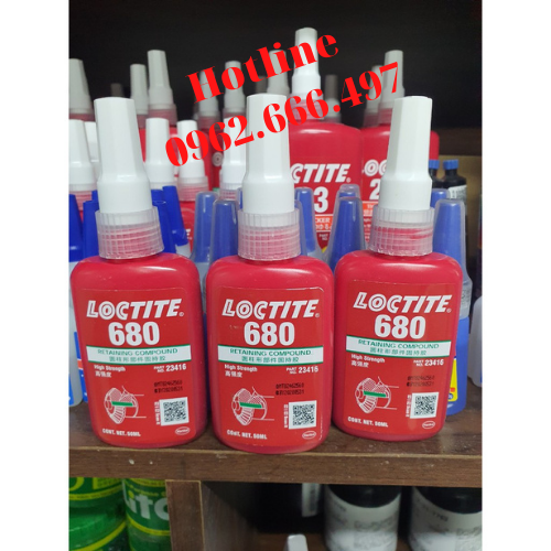 Keo khoá ren , keo chống xoay loctite 680 dung tích 50ml và250ml