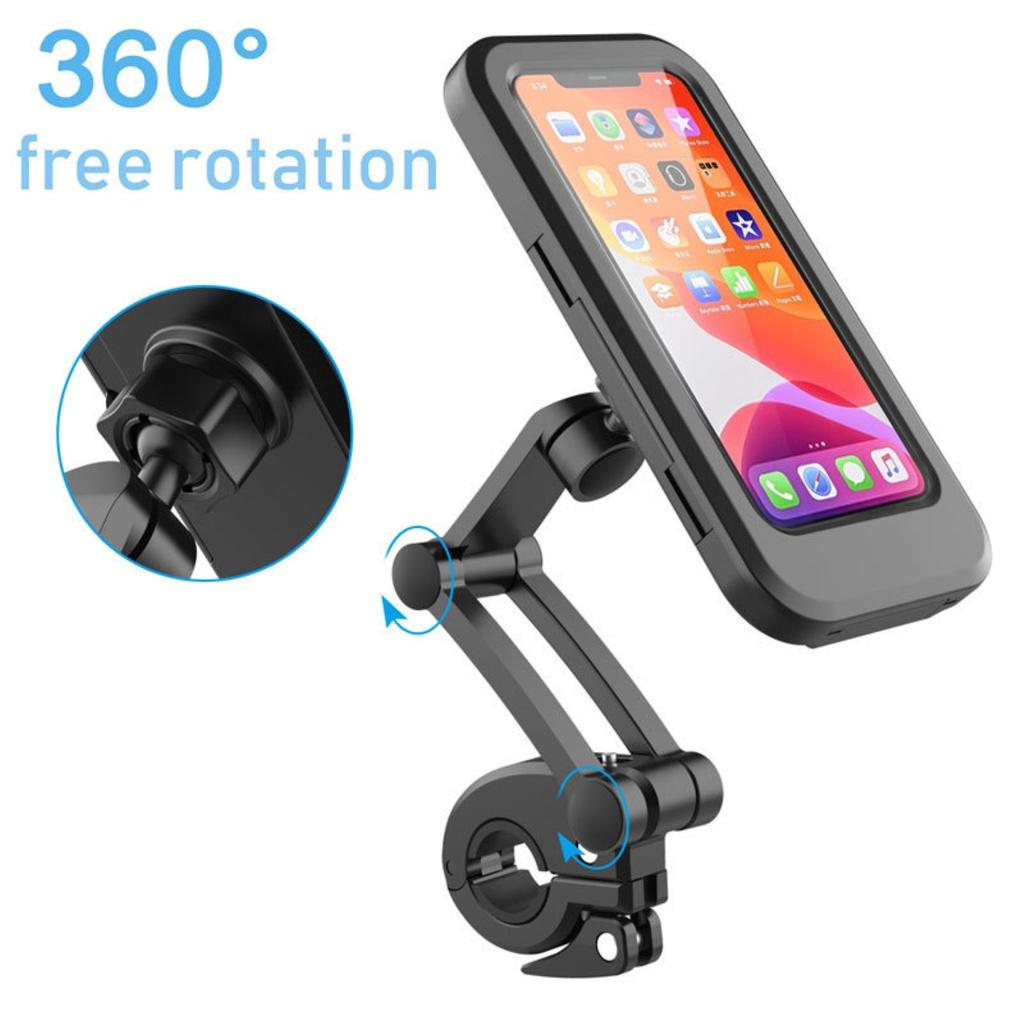 【ky】Magnetic Adjustable Foldable Waterproof Bicycle Motorcycle Mount Phone Holder