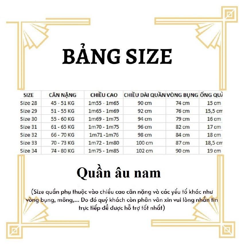 Quần âu nam LUZADO vải lụa, Quần tây nam ống đứng cạp caodáng baggy đẹp co giãn không nhăn không xù phong cách hàn quốc