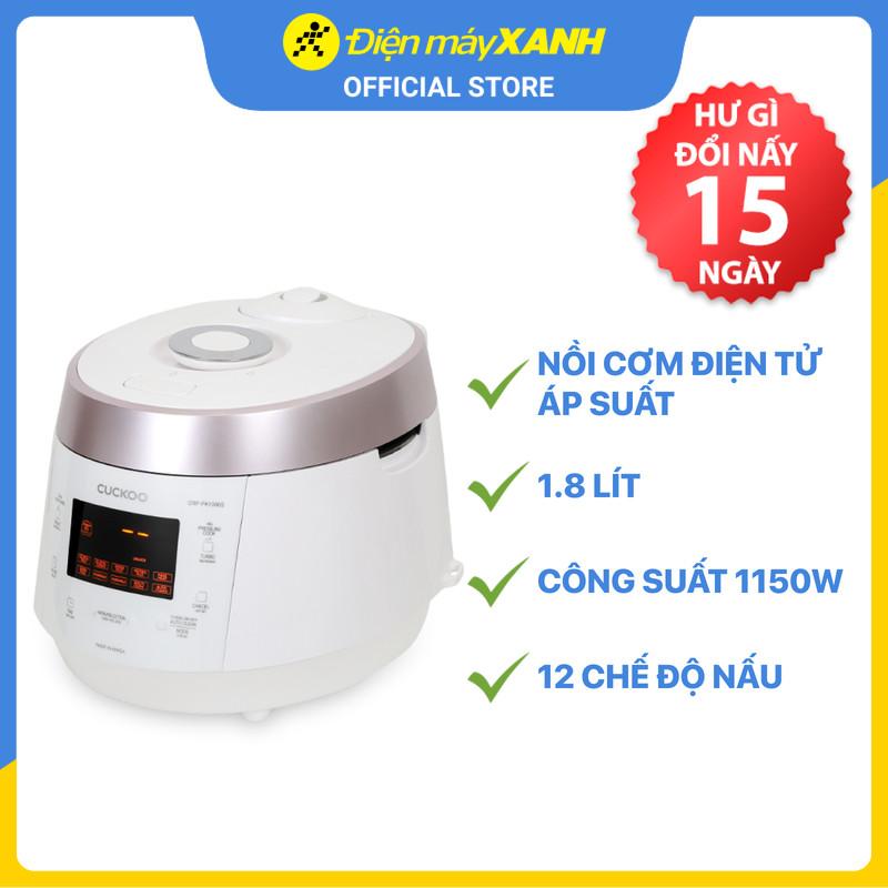 Nồi cơm điện tử áp suất Cuckoo 1.8 lít CRP-PK1000S/P2PIVNCV - Hàng chính hãng