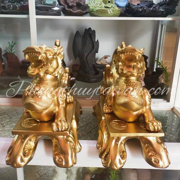 Tỳ Hưu Poly màu vàng dài 22cm