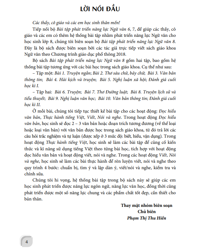 Sách - Bài tập phát triển năng lực Ngữ Văn 8 - tập 2