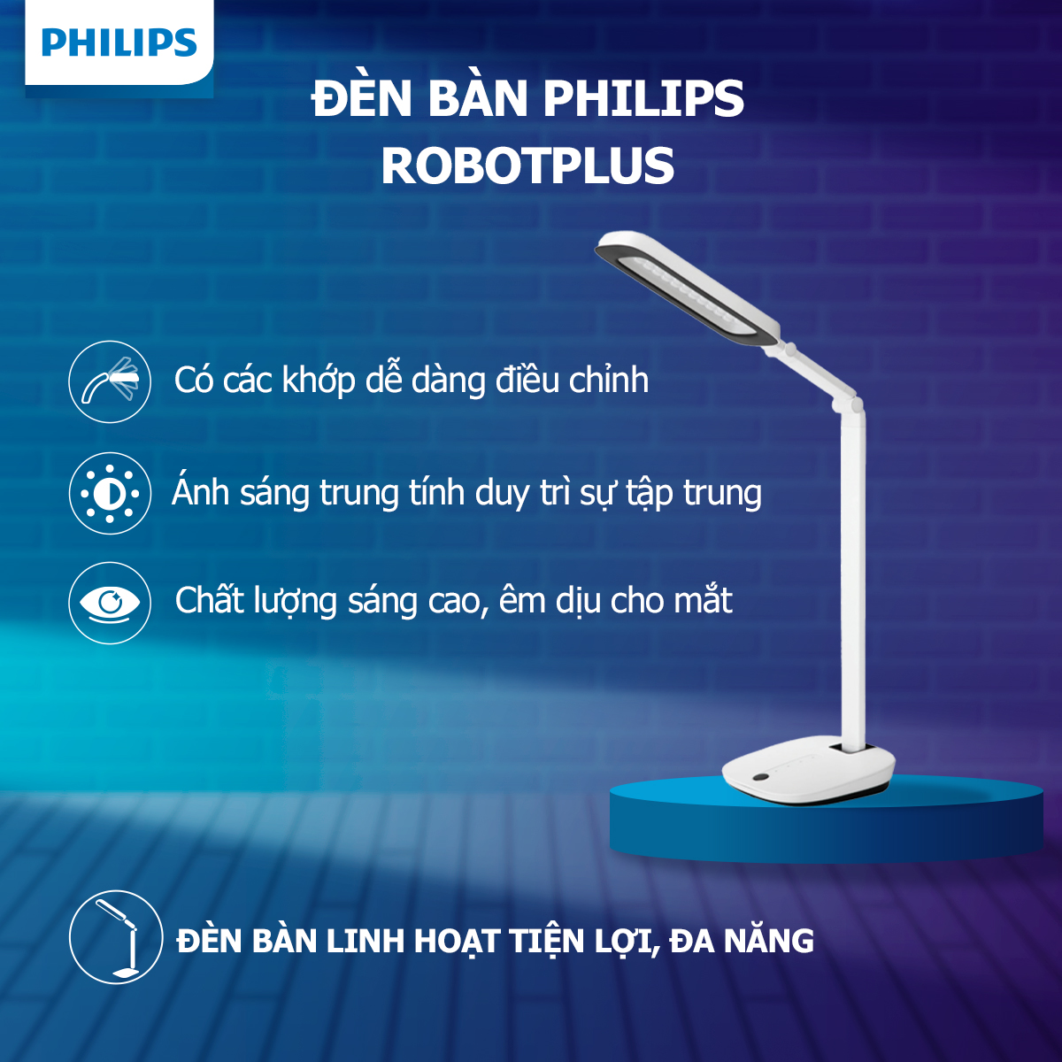 Đèn bàn Philips RobotPlus DSK601