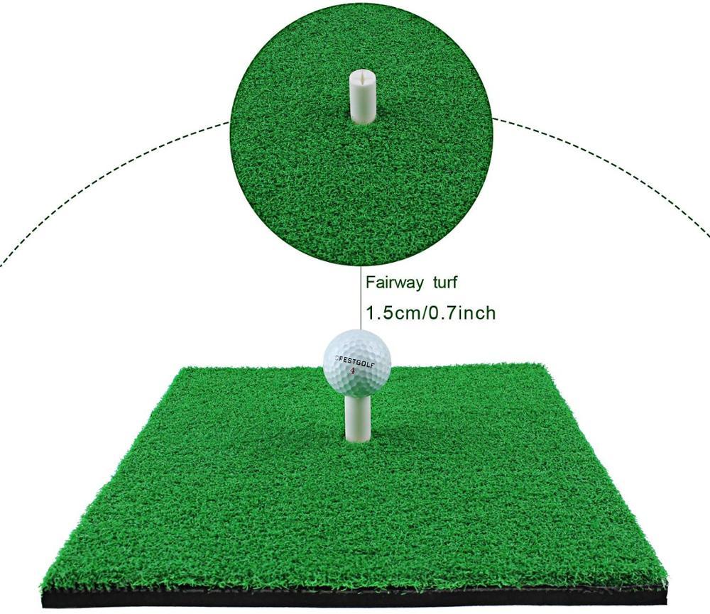 CRESTGOLF Golf đánh thảm trong nhà/ngoài trời SBR Golf Thảm để lái xe thực hành Sân sau sử dụng màu xanh lá cây Color: style 2 Long Grass