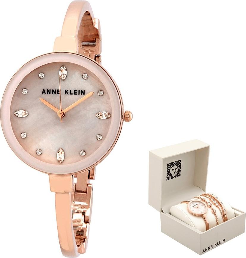 Bộ đồng hồ và vòng tay ANNE KLEIN 3352PKST