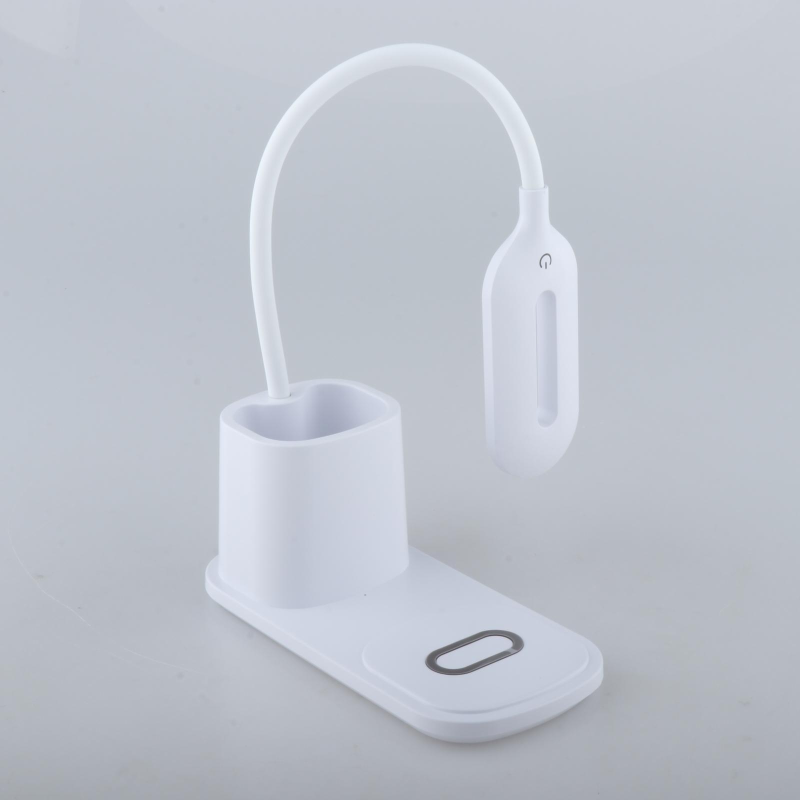 LED Desk Lamp with Wireless Charger, Table Lamp Lighting with 3 Brightness Level for Reading,Working