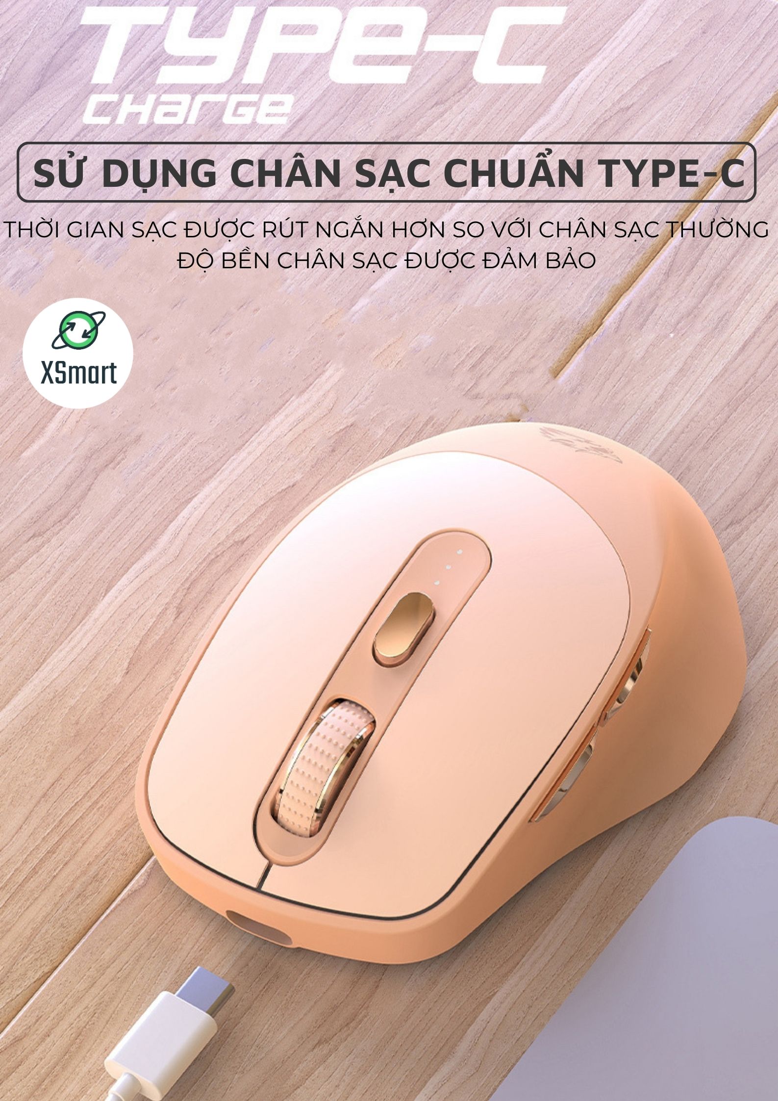 Chuột Không Dây Máy Tính Bluetooth X7 Wireless Pin Sạc Kết Nối 2 Chế Độ Cho Mọi Thiết Bị Máy Tính, Laptop-Hàng Chính Hãng