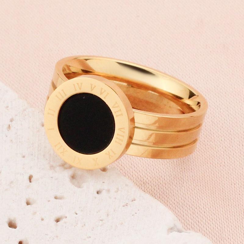 Nhẫn titan nữ cao cấp cách điệu thép không gỉ titanium trangsucpt có 3 màu sắc NNUT33 Women Pin - VÀNG TƯƠI