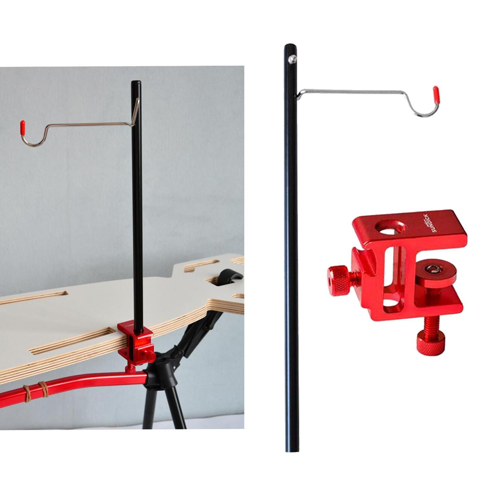 2 Set Camping Picnic Lantern Pole Hanging Rack Tent Hanger Stick Black