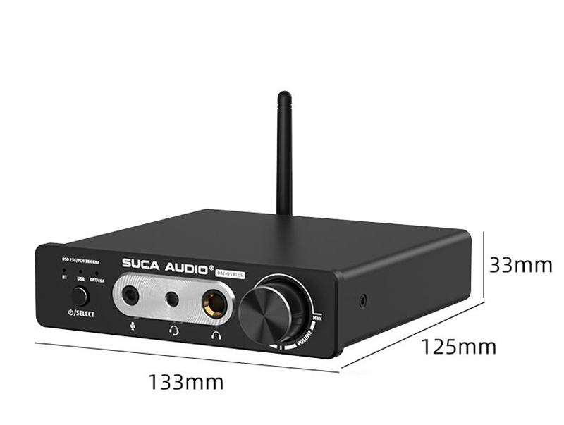 SUCA AUDIO Q5 Plus - DAC giải mã âm thanh lên đến 32bit/384Khz, tặng dây AV xịn - Hàng chính hãng