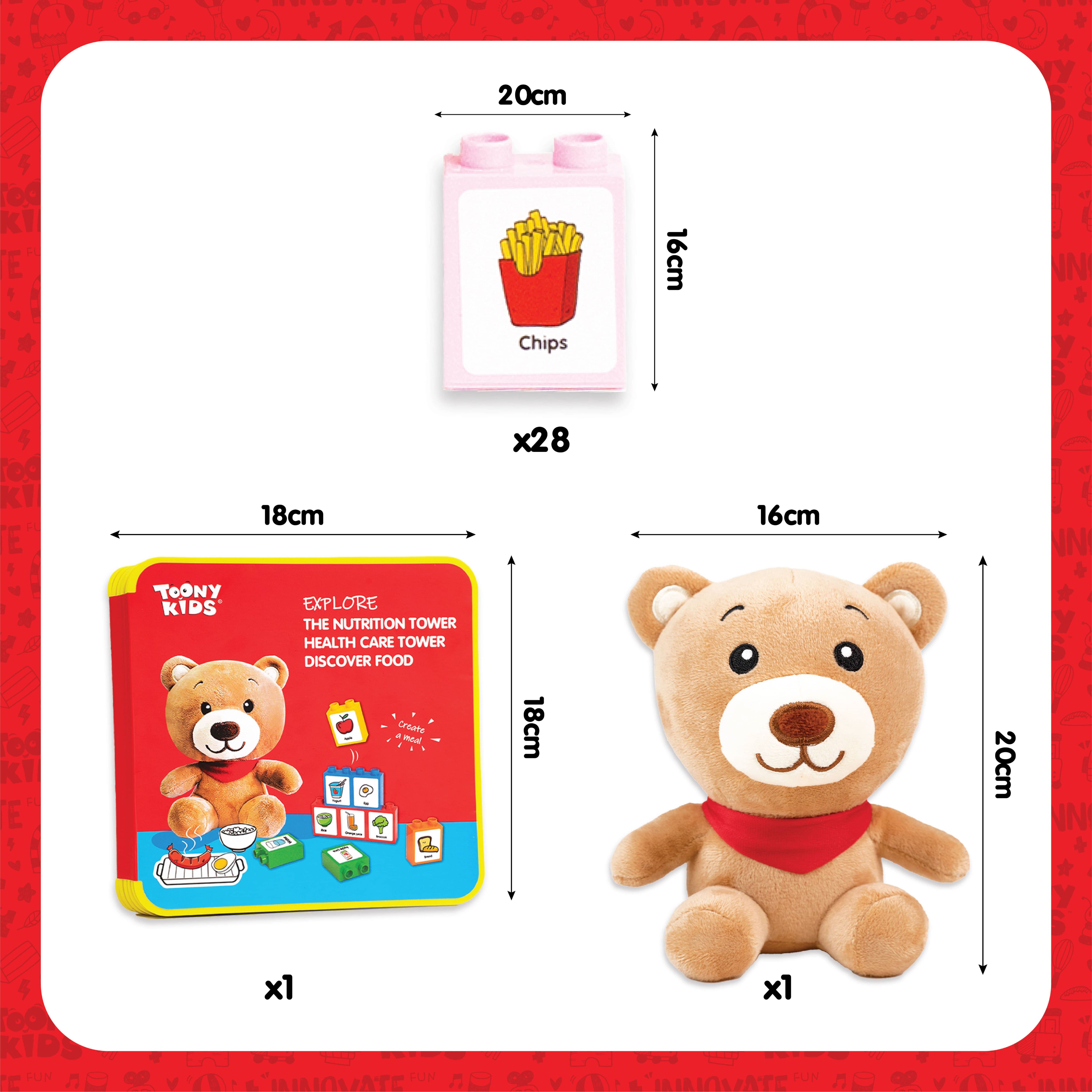 Đồ Chơi Bộ Lắp Ráp Học Và Chơi Cùng Gấu TOONYKIDS - Đồ Chơi Thông Minh Cho Bé - Bear Day Care TN00622