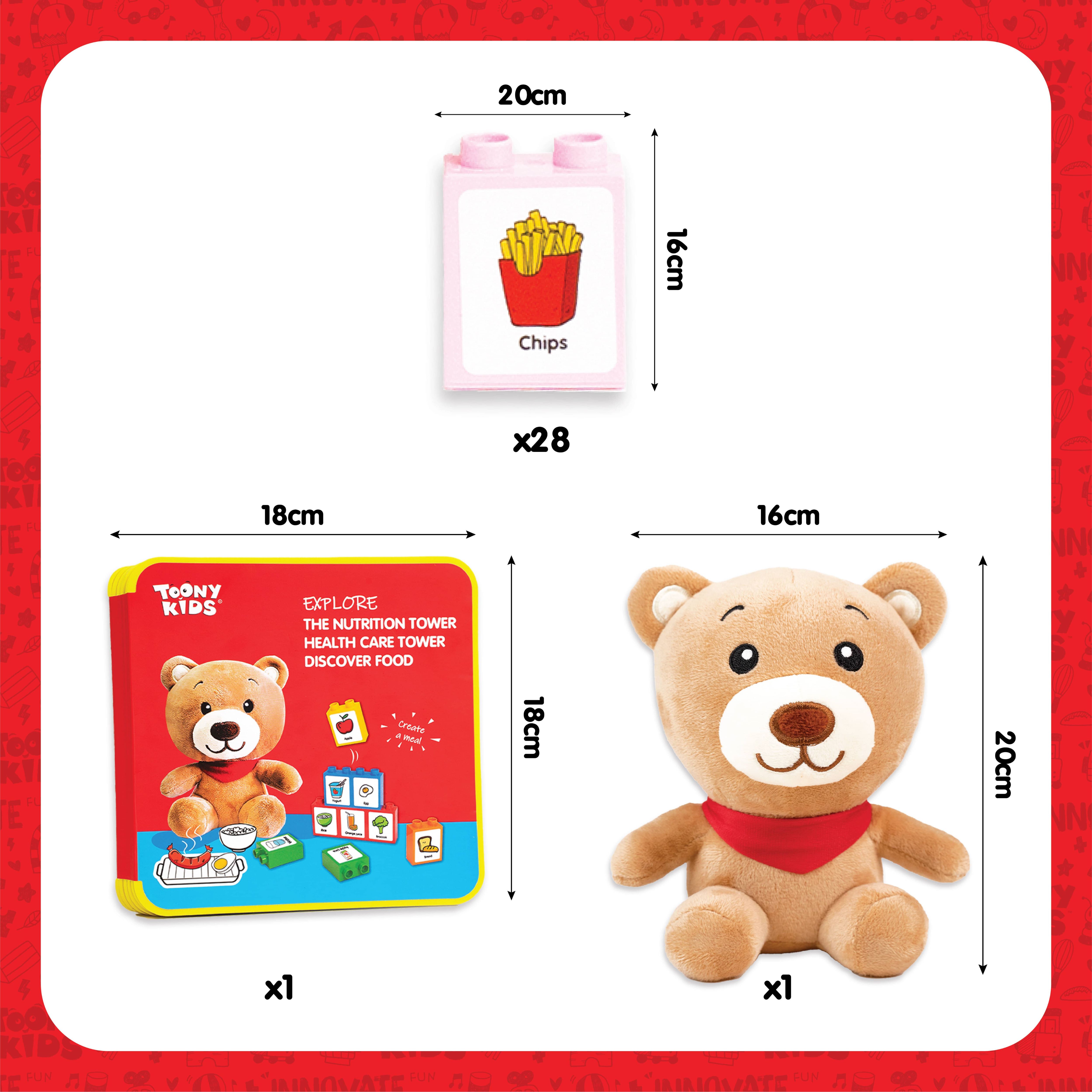 Đồ Chơi Bộ Lắp Ráp Học Và Chơi Cùng Gấu TOONYKIDS - Đồ Chơi Thông Minh Cho Bé - Bear Day Care TN00622