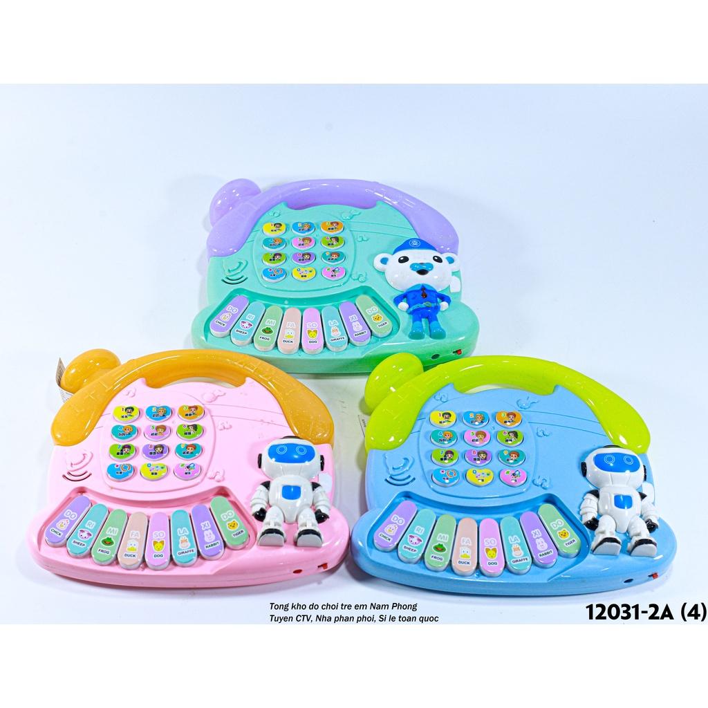 Combo Hộp 8 đàn âm nhạc nhiều màu chạy pin 12031-2A - Đồ chơi thông minh cho trẻ em - Quà tặng sinh nhật