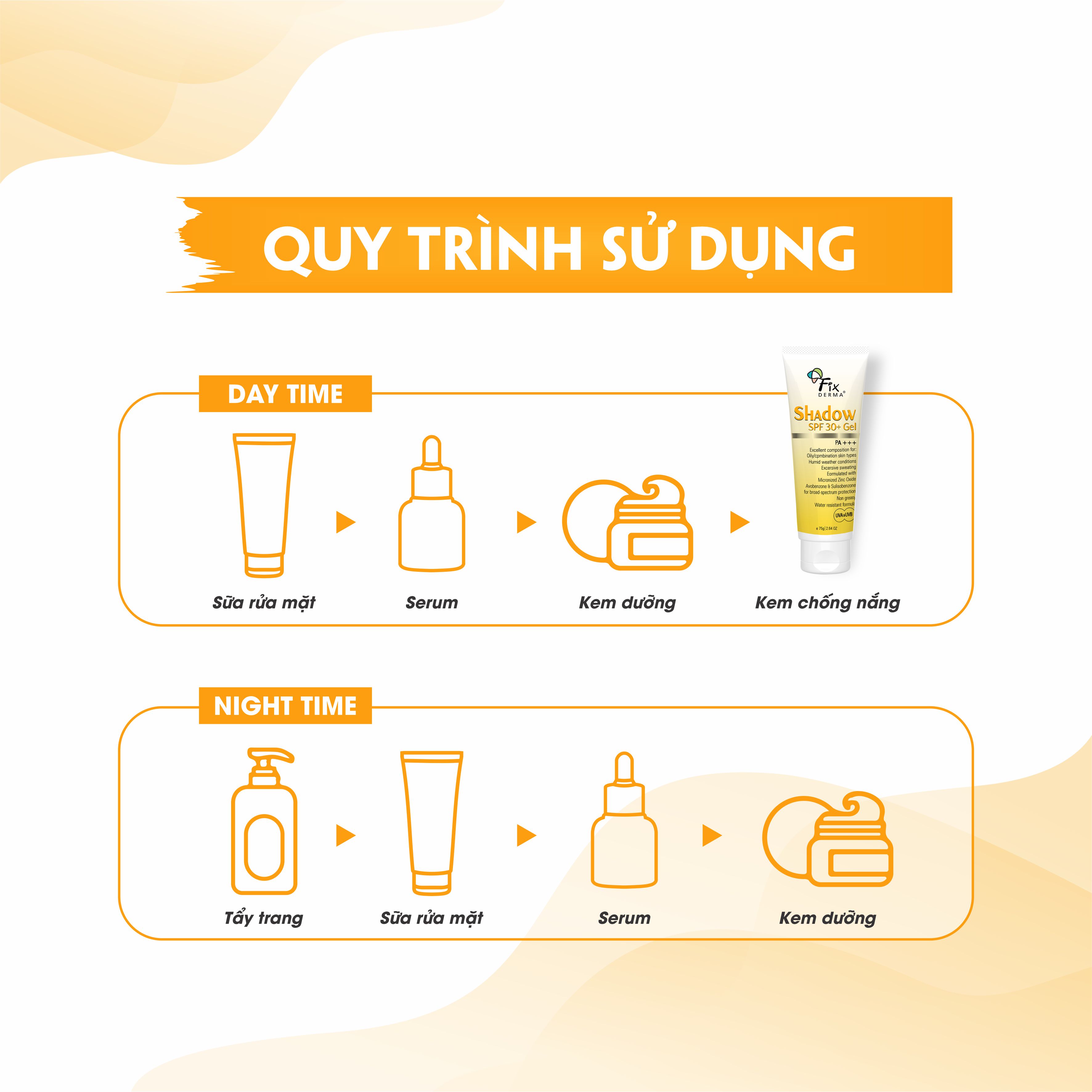 Gel chống nắng Fixderma Shadow SPF 30+ Gel (75g)