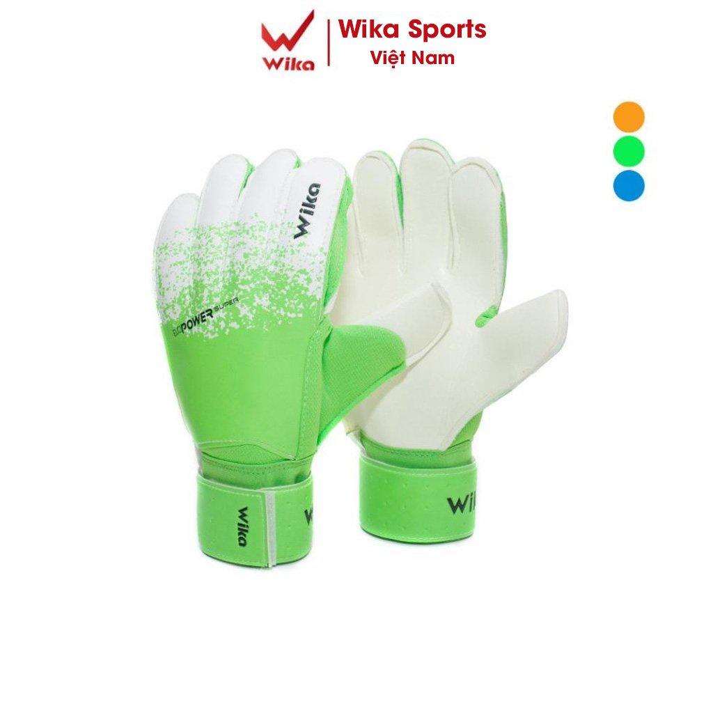 Free Ship - Găng tay thủ môn Wika có xương giúp trợ lực tốt, chất liệu cao cấp bền dẹp, bắt siêu dính bóng GANGTAY