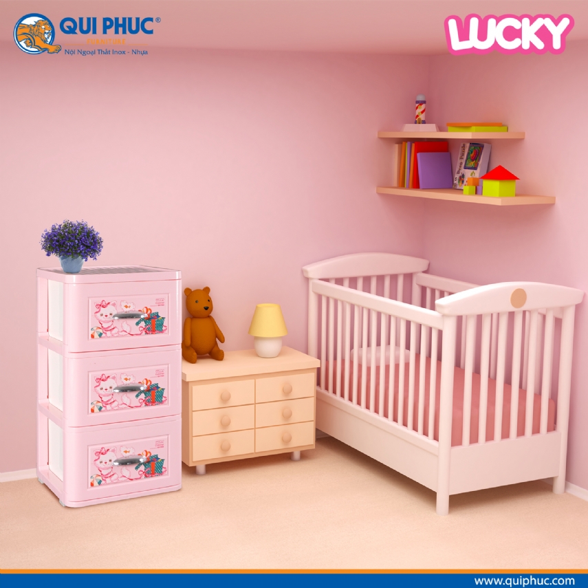 Tủ Nhựa Đựng Quần Áo  LUCKY Qui Phúc