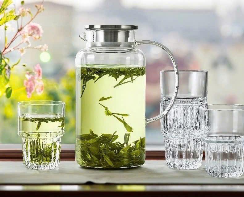 Bộ bình, ly thủy tinh cao cấp King (1 bình 1,9L + 4 ly 340ml) hàng chính hãng