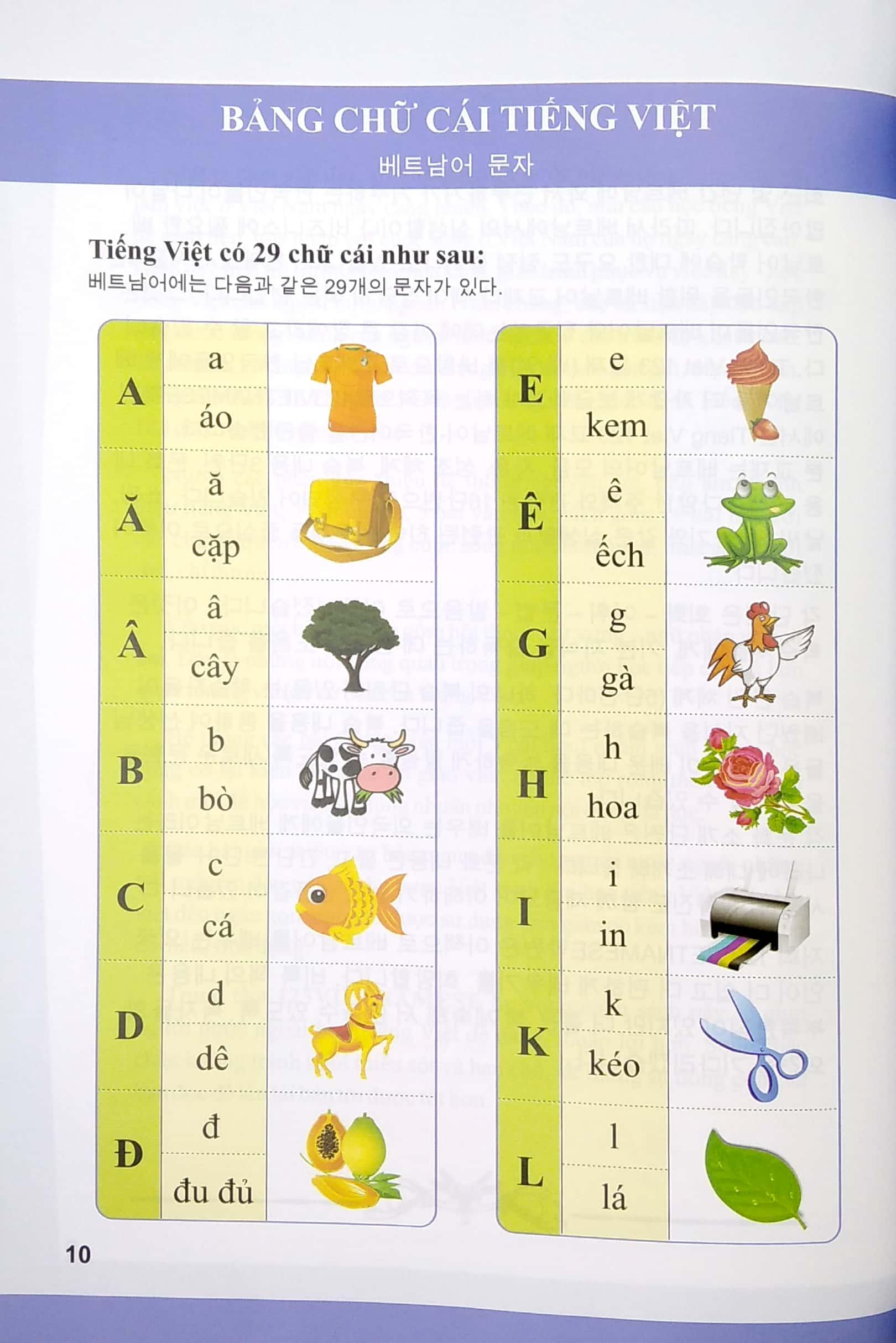 Hình ảnh Tiếng Việt 123 - Tiếng Việt Dành Cho Người Hàn Quốc (Trình Độ A) (Tái Bản 2022)