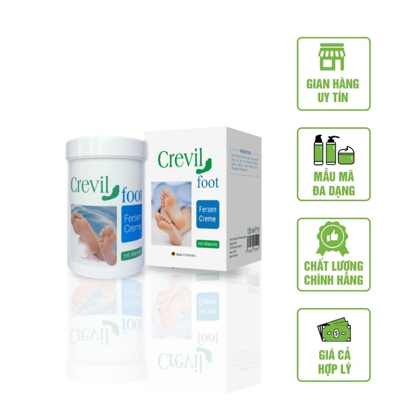 Crevil Foot Fersen Creme - Kem chống chai sần, khô nứt gót chân, bàn chân