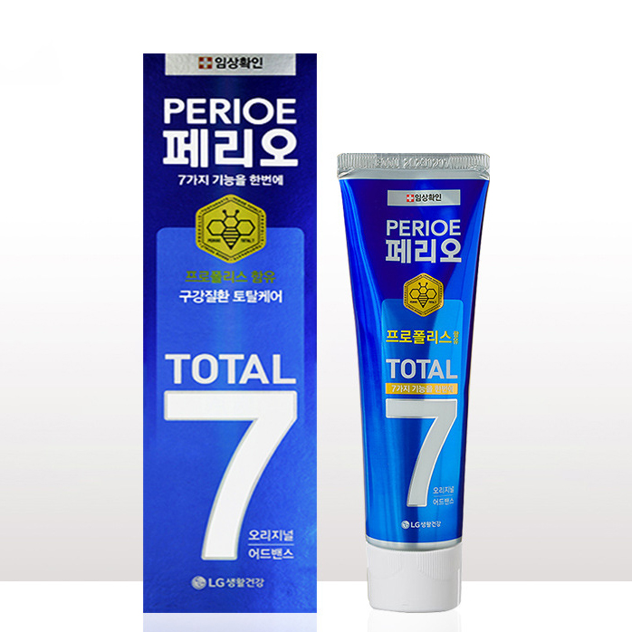 Kem đánh răng bạc hà tinh khiết Perioe Total 7 Intense Hàn Quốc 120g