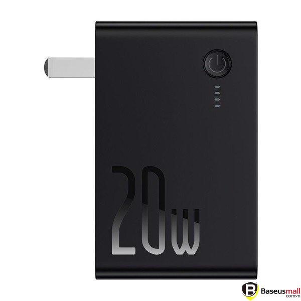 Baseus -BaseusMall VN Cốc sạc nhanh kiêm pin sạc dự phòng Baseus Power Station 2 Power Bank Adaptor 10000mAh 20W (Hàng chính hãng)