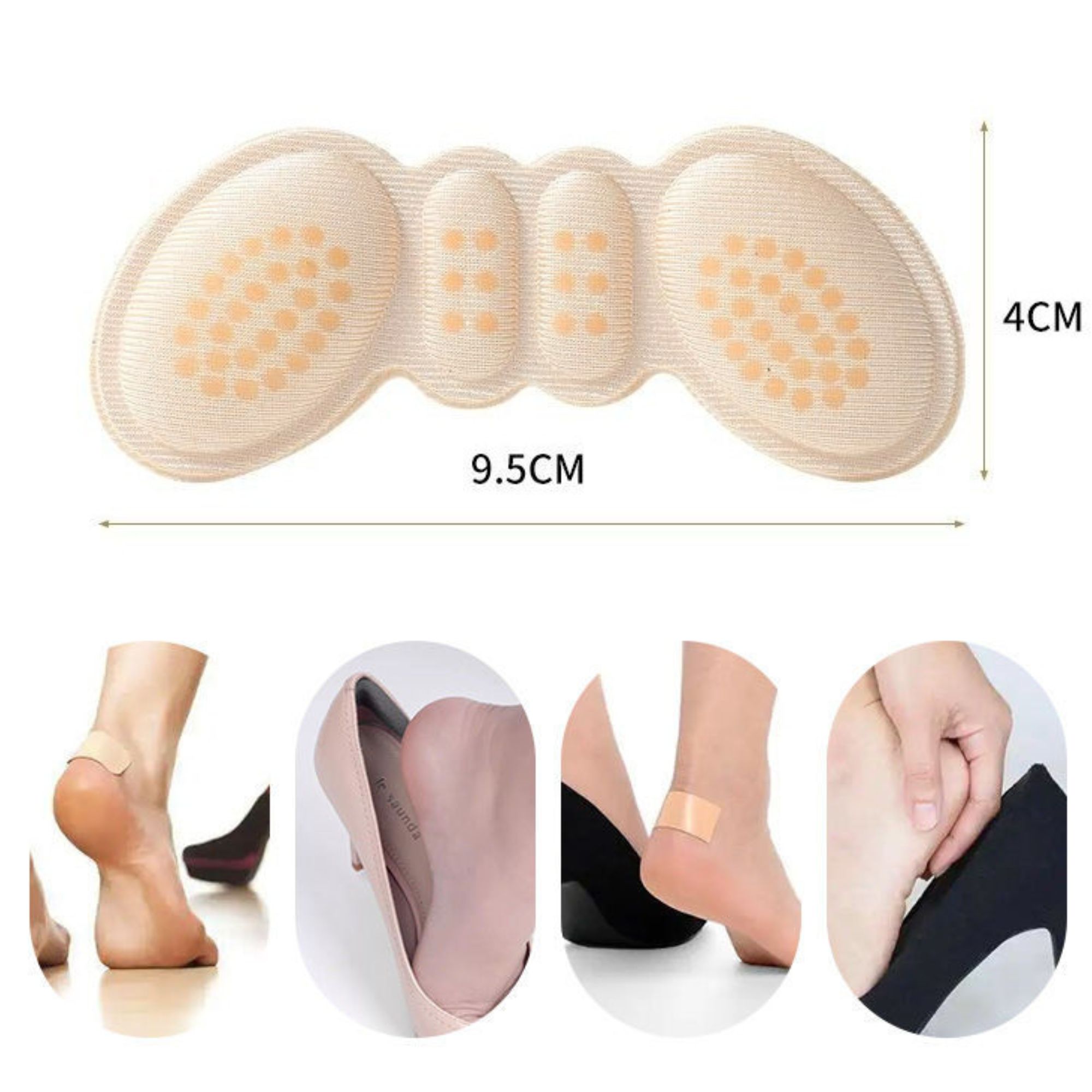 Lót Gót Giày Giúp Ôm Chân, Chống Trầy Chân - Miếng lót gót giày bị rộng