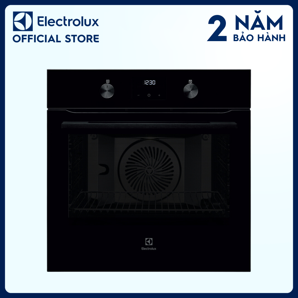 Lò nướng âm tủ Electrolux 60cm UltimateTaste 300 dung tích 72L - KOIGH00KA - Đa dạng chế độ nướng, Màn hình LED hiển thị, vệ sinh lò bằng hơi nước dễ dàng [Hàng chính hãng]