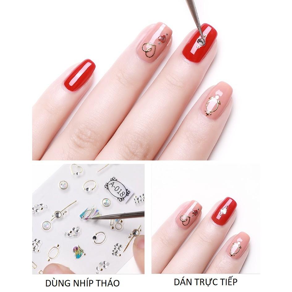 Sticker nails - hình dán móng 3D hoa đào