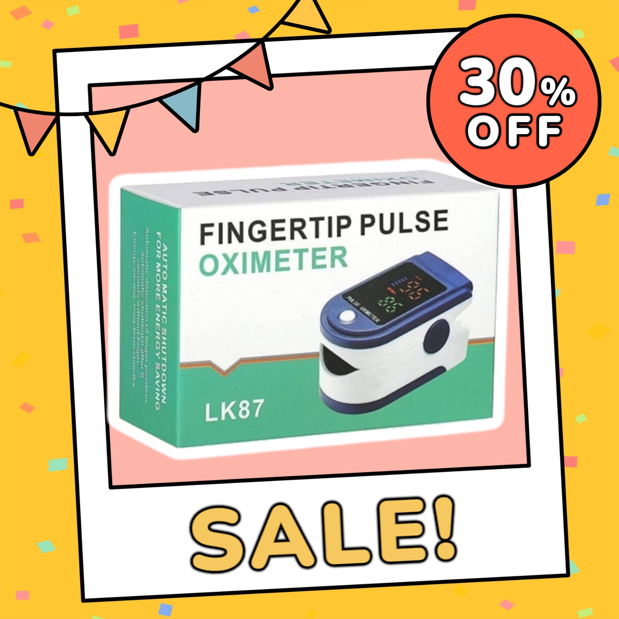Máy đo Sp02 Đo Nồng Độ Oxy trong máu và nhịp tim Fingertip Pulse Oximeter LK-87 Tặng Kèm Sẵn 2 Pin AA [ FULLBOX ]
