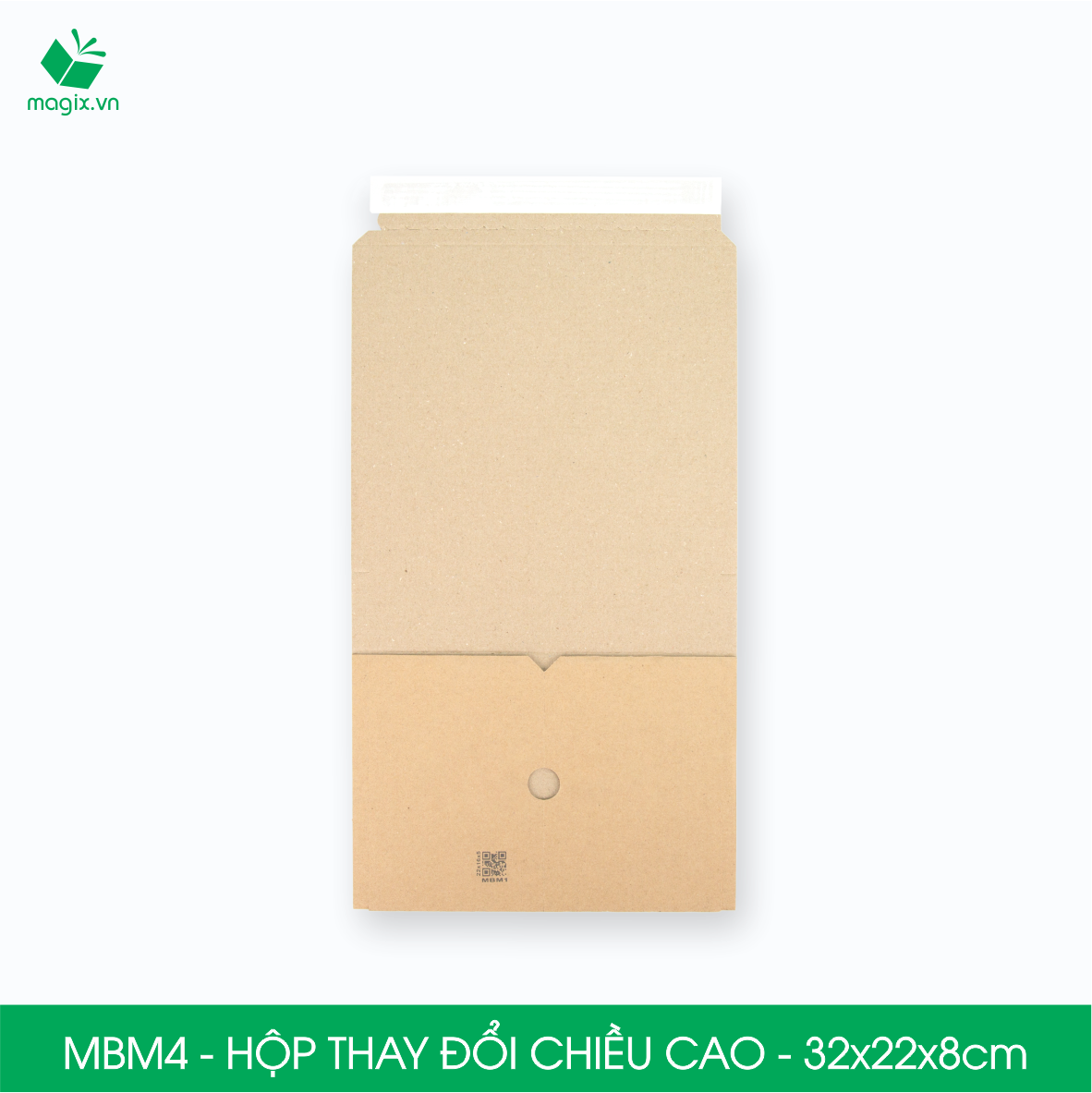 MBM4 - 32x22x8cm - Combo 20 Hộp carton thay đổi chiều cao - Thùng carton đóng hàng