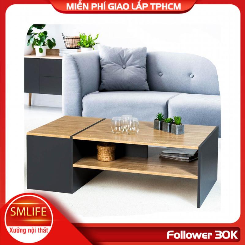 Bàn sofa phòng khách kiểu dáng đẹp nhỏ gọn SMLIFE Chaz