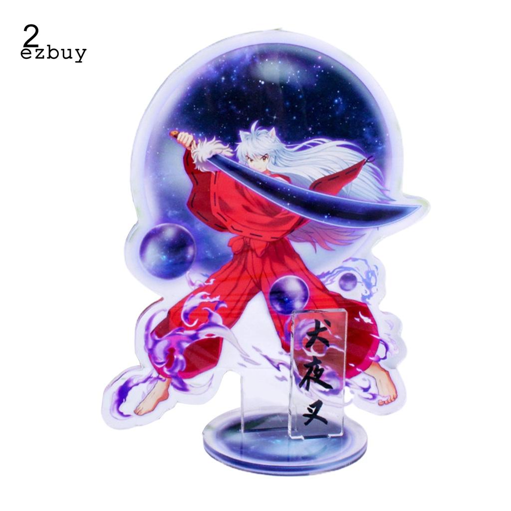 Vibrant Color Desktop Inuyasha Standing Anime Collection Inuyasha Stand Figure Vivid Expression for Decor