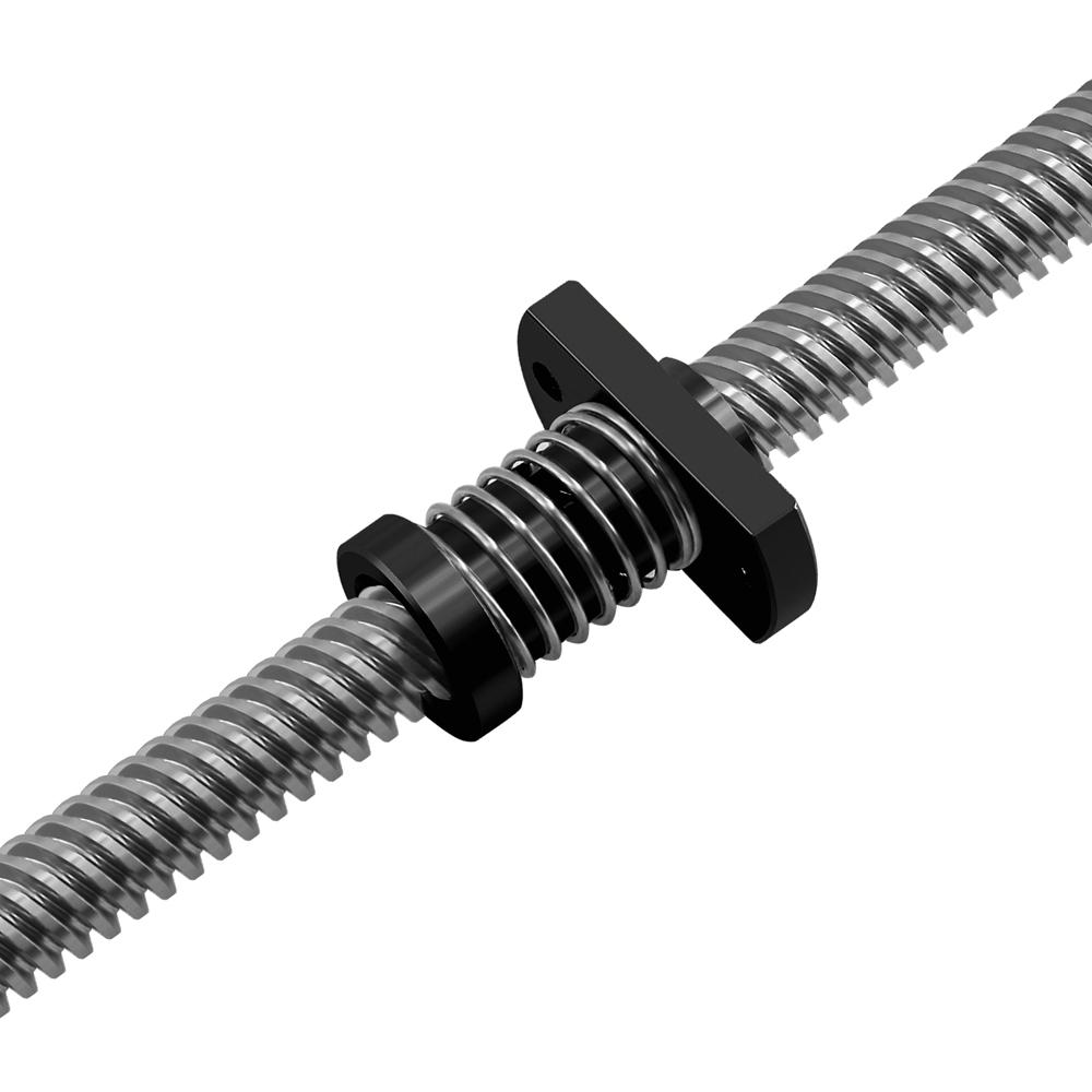 T8 Dây dẫn chống phản ứng dữ dội Vít 2 mm/8 mm Đồng thau/Đai ốc POM được sử dụng để nâng cấp Máy in 3D Ender 3 CR-10 Thanh ren Acme Loại bỏ khoảng cách