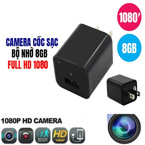 Camera củ sạc điện thoai I Phone Z99 - Kết nối wifi Quay video 4K xem từ xa qua điện thoại