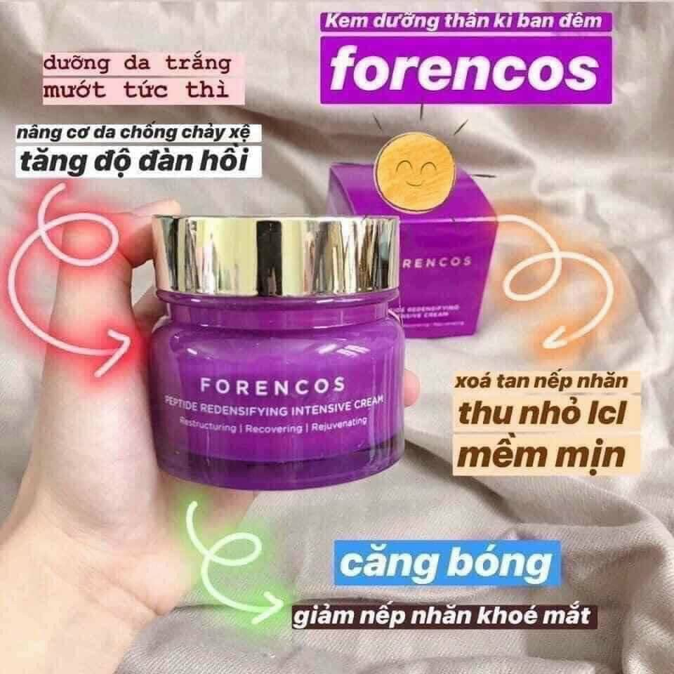 Kem Dưỡng Ban Đêm Forencos Peptide Redensifying Intensive Cream ( Màu tím)