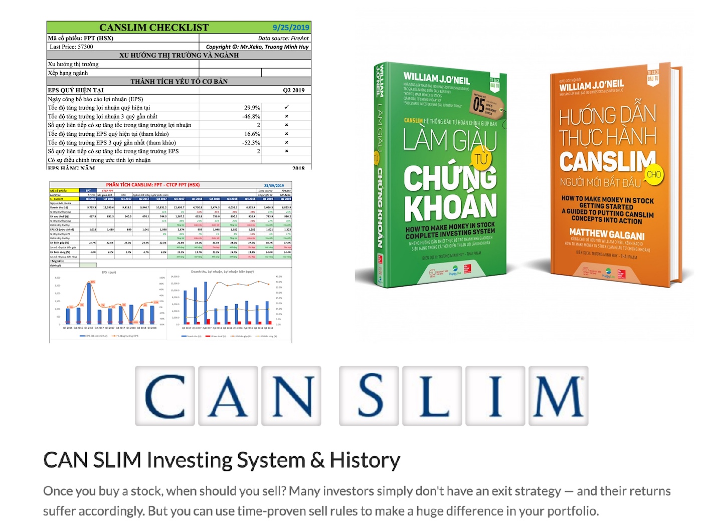 BỘ SÁCH CỦA WILLIAM O’NEIL & CÁC MÔN ĐỆ: Nhà Đầu Tư Thành Công, Làm Giàu từ Chứng Khoán, Hướng Dẫn Thực Hành CANSLIM, Cách Kiếm Lợi Nhuận 18.000% từ TTCK