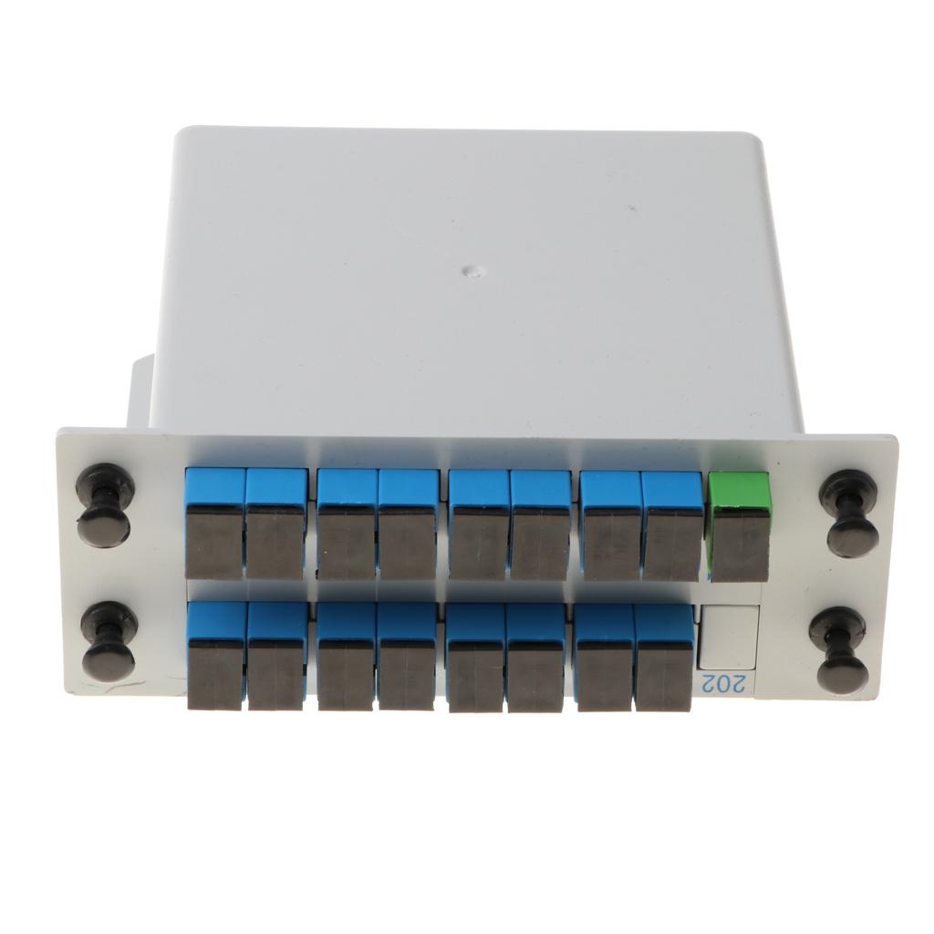 4x1 to 16 SC/UPC Inserted PLC Fiber Optical Splitter FTTH Fiber Splitter