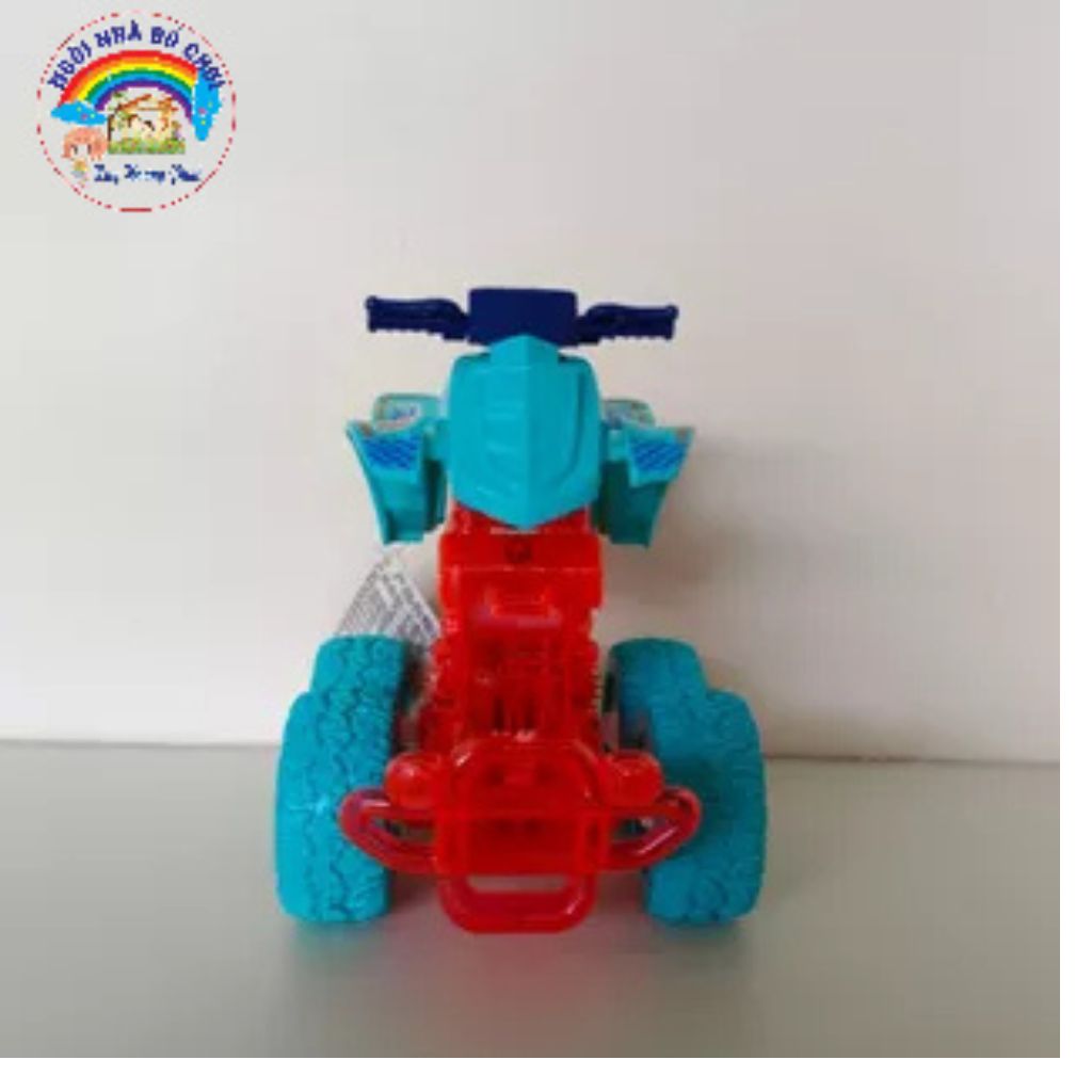 Xe MÔ TÔ đồ chơi, siêu xe địa hình 4 bánh, chất liệu xe bằng nhựa cao cấp, bánh xe bằng cao su mềm. Kích thước xe:D12*R1O*C12