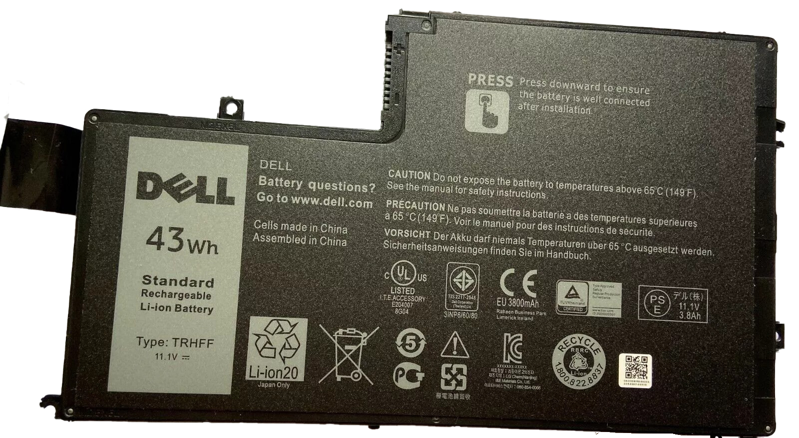 Pin dành cho Laptop Del Inspiron 5447 hàng nhập khẩu.