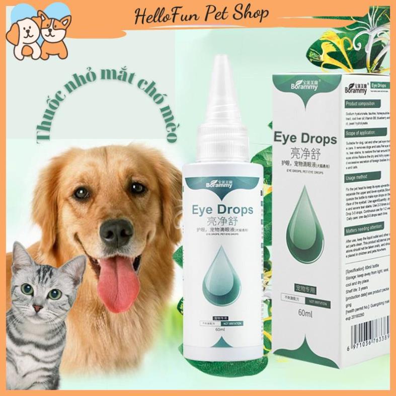 Lọ nhỏ mắt cho chó mèo Borammy 60ml