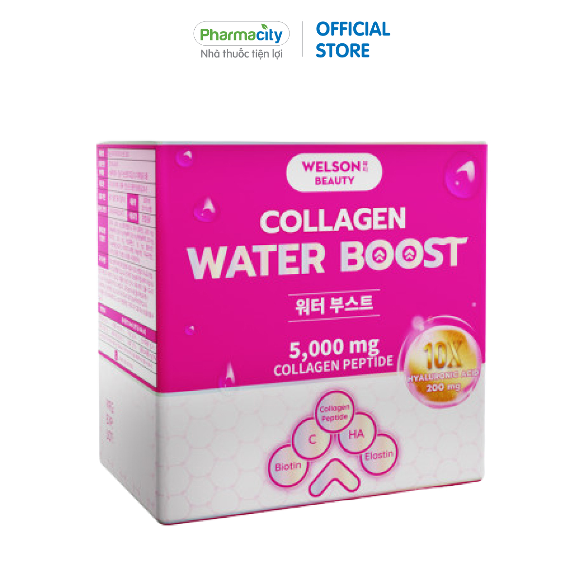 Nước uống bổ sung collagen Welson Beauty 10x Water Boost (50ml x 6 chai)