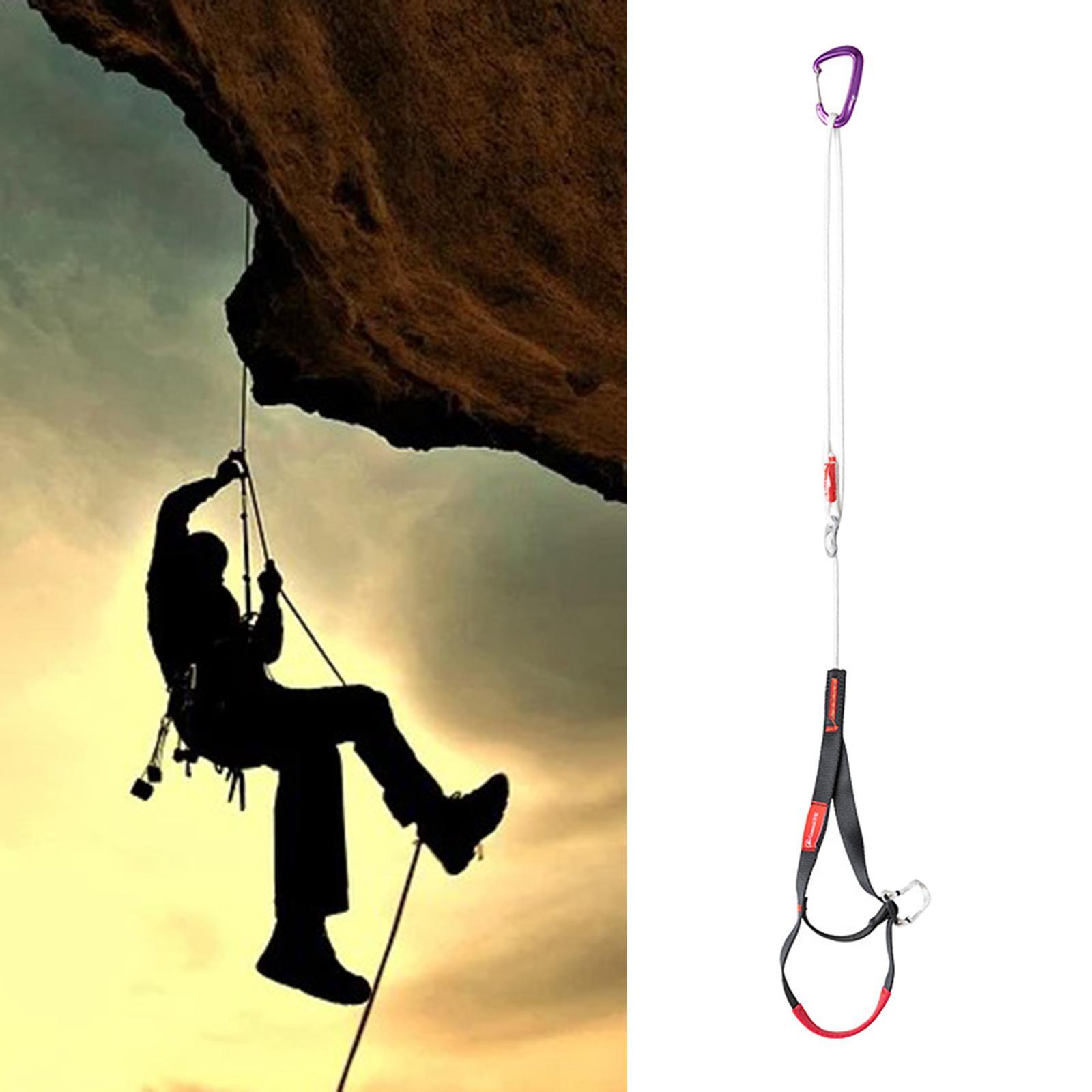 Adjustable Climbing Ascender Foot Loop Ascender Hardware for Outdoor