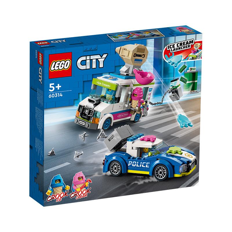 Đồ Chơi LEGO CITY Xe Cảnh Sát Truy Đuổi Tên Cướp Xe Kem 60314
