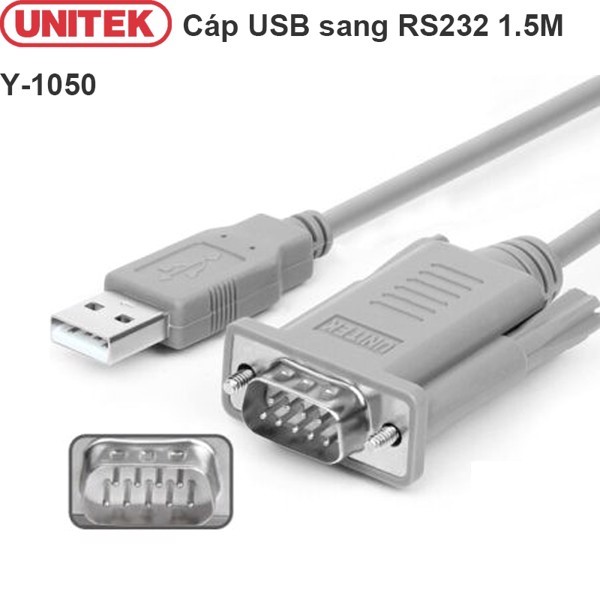 Cáp Chuyển USB sang Com Unitek Y-1050