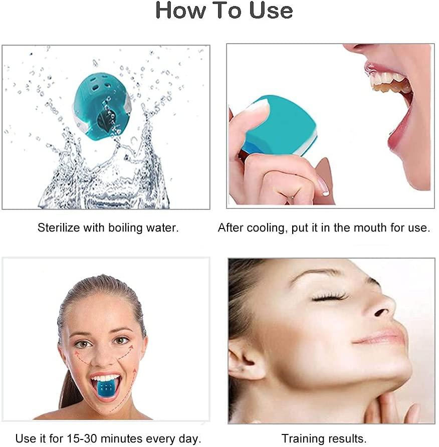 3 Huấn luyện viên Jawline, Jaw Bài tập huấn luyện Jaw Huấn luyện Kiefer Face Straffer Line Line Jawline Persentiser Face Kiefer Face Design Thiết bị để tăng cường và thắt chặt hàm