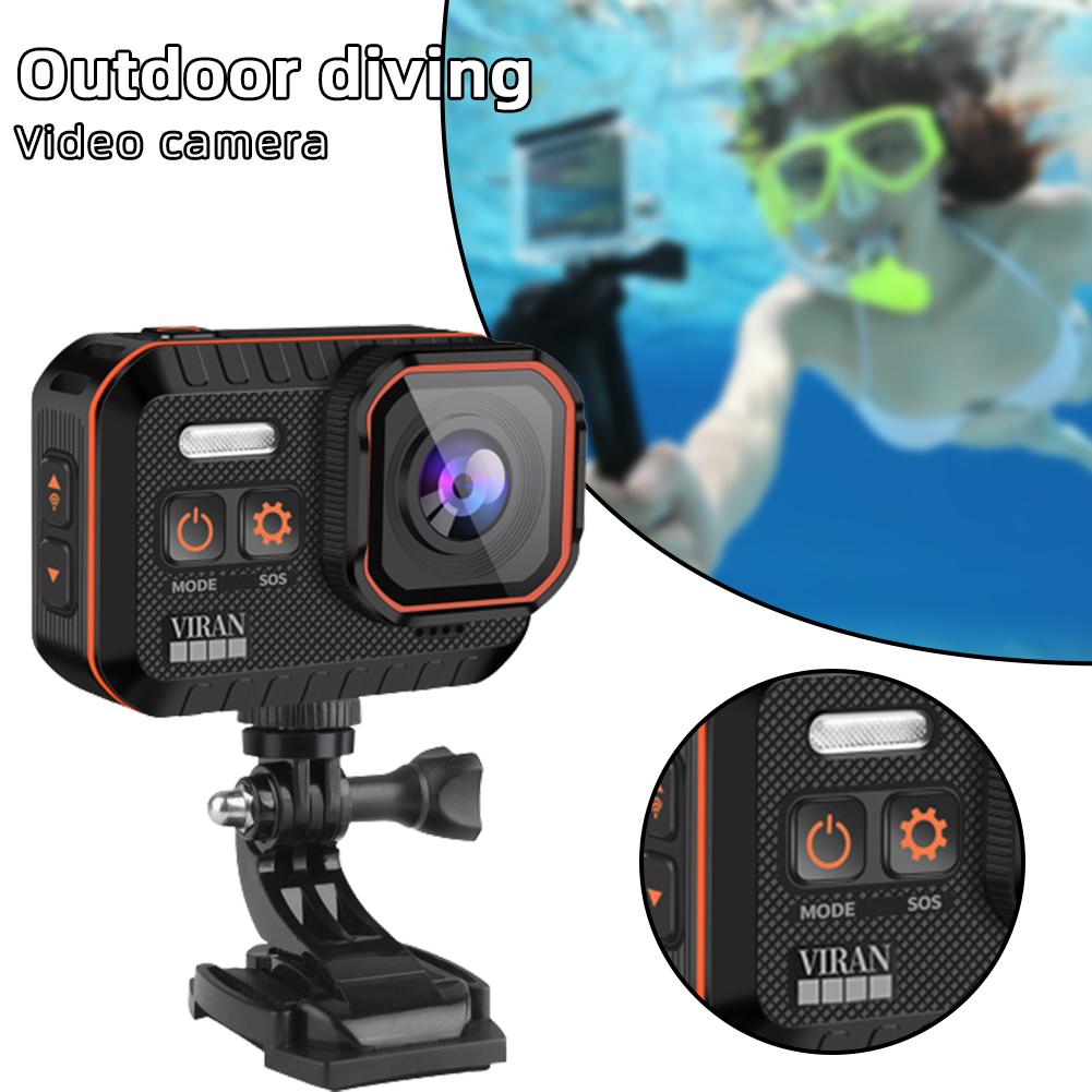 Camera thể thao với camera chống lắc đa chức năng góc rộng 170 °